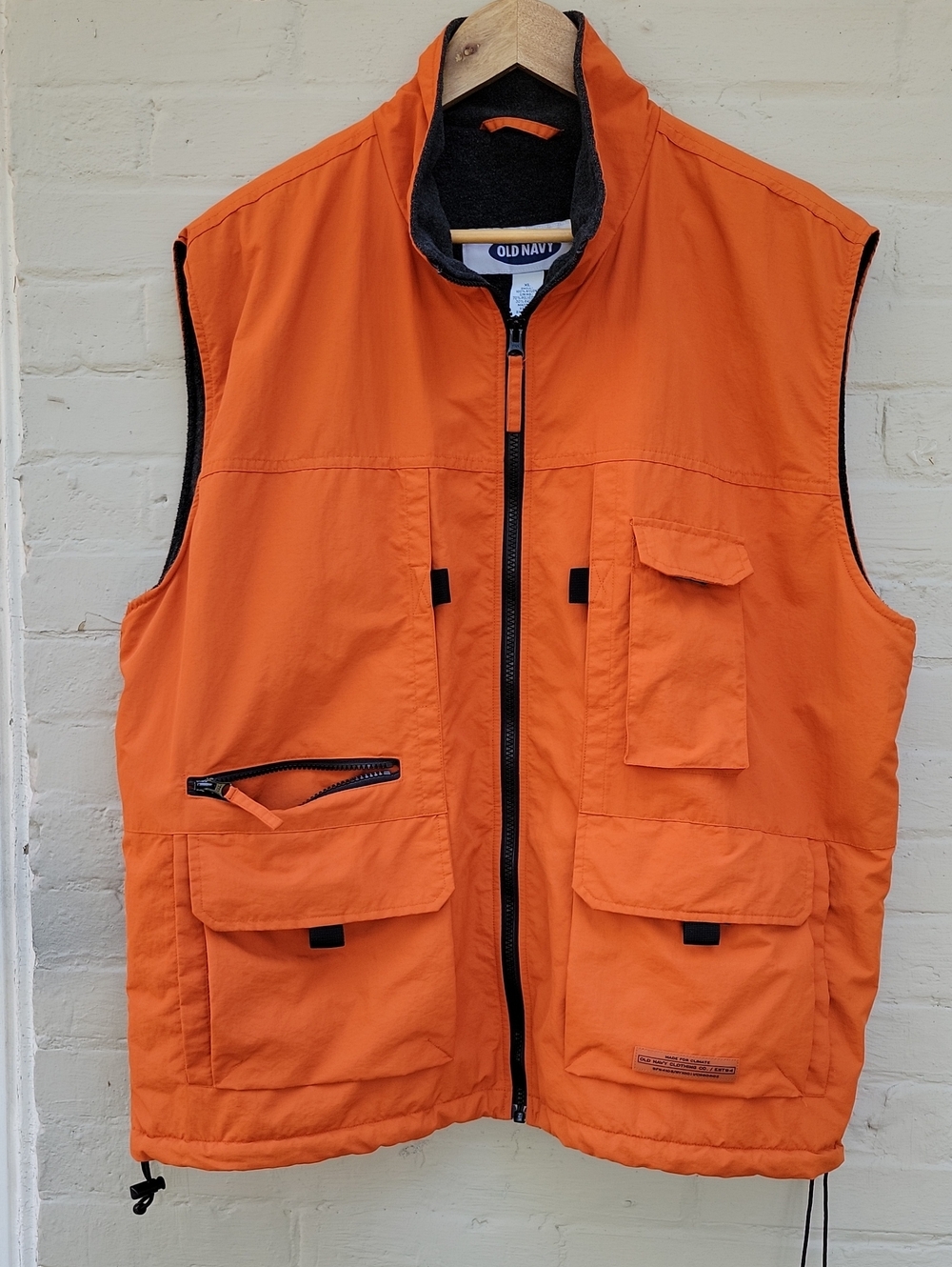 Old Navy Orange XL Men’s Multi-Pocket Utility Vest